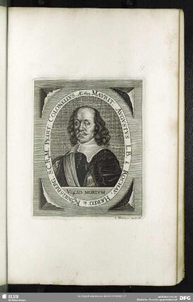 Maurit: Augustus L.B. Rochau Haered: in Königsberg. S.C.Rq[ue] M. Pedit: Colonellus, Ao. 1649.