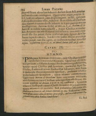 Caput IX. De Hymno.