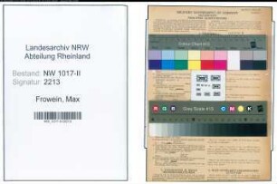 Entnazifizierung Max Frowein , geb. 21.02.1888 (Landwirt)
