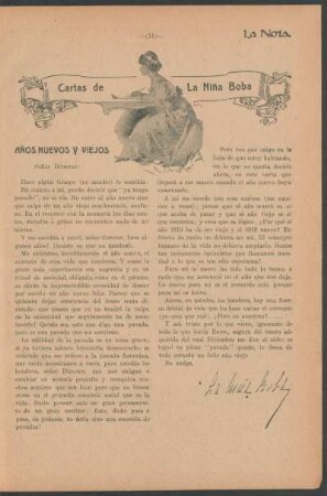 Cartas de La Niña Boba : Años nuevos y viejos