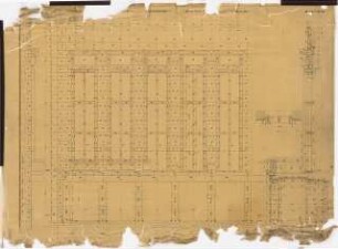 Reichsluftfahrtministerium, Berlin: Fassadenansicht V3 (Ehrenhof) 1:20