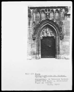 Muttergottes mit Engel und einer weiblichen Figur