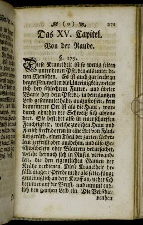 Das XV. Capitel. Von der Raude. - Das XVI. Capitel. Von denen Verwundungen.