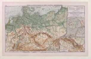 Fluss- & Gebirgskarte von Nord- & Mittel- Deutschland