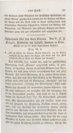 57-78 Aphorismen über das Buch Genesis