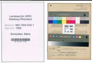 Entnazifizierung Maria Schausten , geb. 06.05.1899 (Lehrerin)