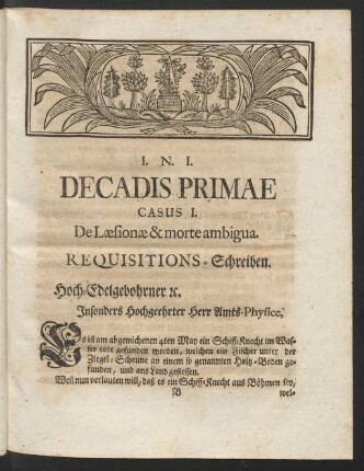 Decadis Primae