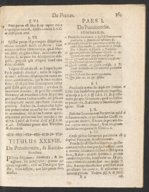 Titulus XXXVIII. De Poenitentiis, & Remissionibus