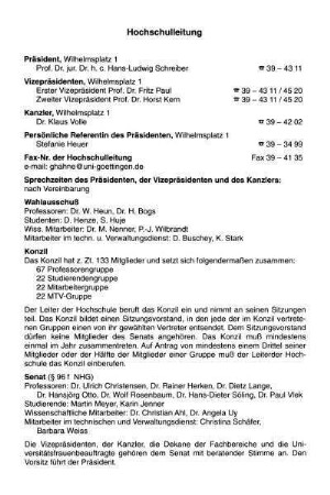 Hochschulleitung