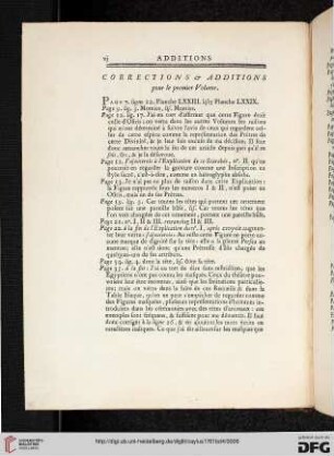 Corrections & additions pour le premier volume
