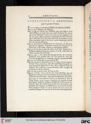 Corrections & additions pour le premier volume