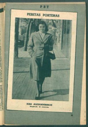 Elba Alexandersson, empleada de comercio - [Fotografía] : Pebetas porteñas