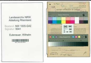 Entnazifizierung Wilhelm Euteneuer , geb. 09.08.1914 (Kaufm.Angestellter)