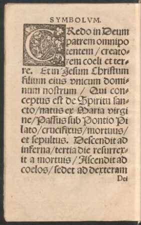 Symbolum.