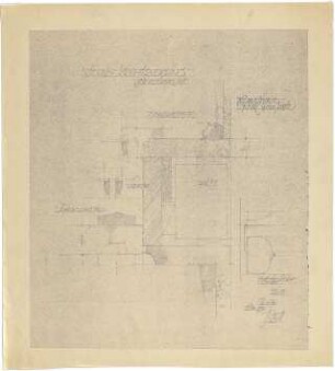 Döllgast, Hans; München - Trudering, Forellenstraße; Schulhausneubau, Kindergarten, Hort - Flügeltüren (Schnitte)