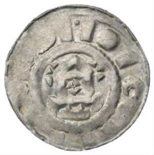 Fundmünze, Sachsenpfennig, um 1000 - 1025