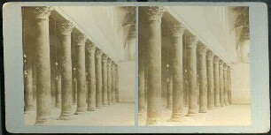 Colonnade in Church of the Nativity. [Bethlehem, Geburtskirche, Kolonnade]