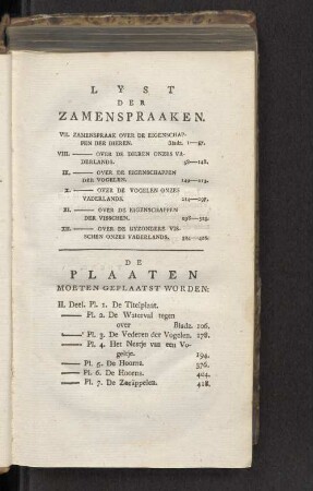 Lyst der Zamenspraaken.