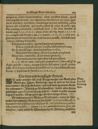 Der drey und dreyssigste Articul.