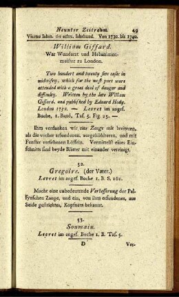 Neunter Zeitraum. Viertes Jahrz. des achtz. Jahrhund. Von 1730 bis 1740.
