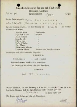 Schneider, Fritz