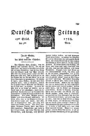 Jacob Sohle : oder der selbst denkende Schuster