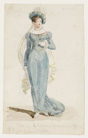 Dame in Kostüm