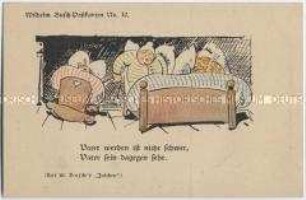 Postkarte mit Motiv von Wilhelm Busch