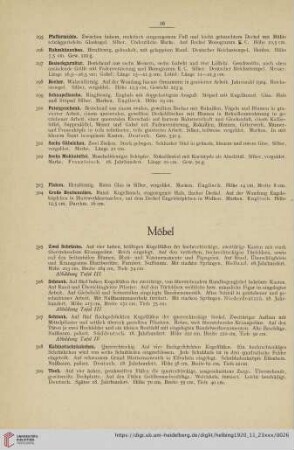 Möbel (Nr. 305-317)