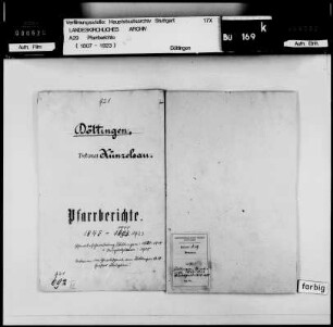Döttingen-Jungholzhausen: Pfarrberichte und Pfarrbeschreibungen