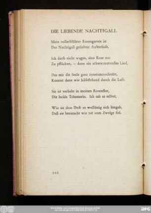 Die Liebende Nachtigall