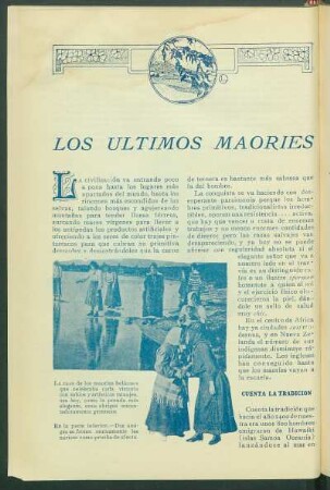 Los últimos Maoríes