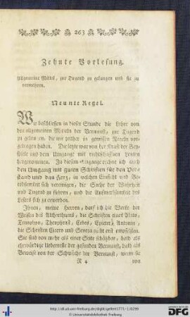 Zehnte Vorlesung.