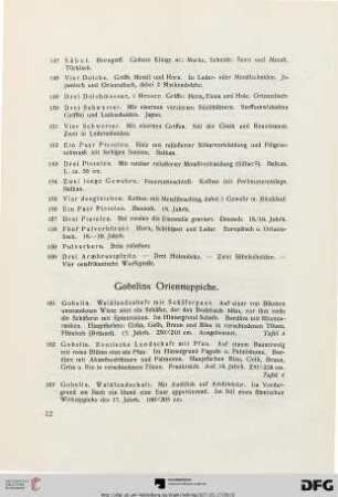 Gobelins Orientteppiche (Nr. 161-214)