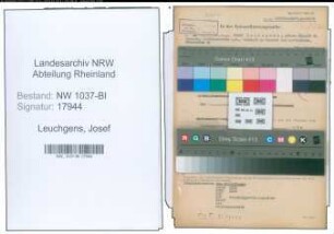 Entnazifizierung Josef Leuchgens , geb. 28.02.1889 (Justizsekretaer)