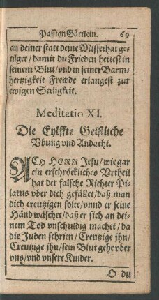 Meditatio XI.