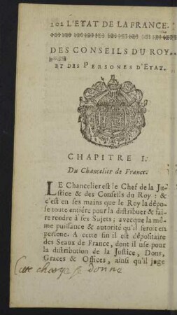 Des conseils du Roy