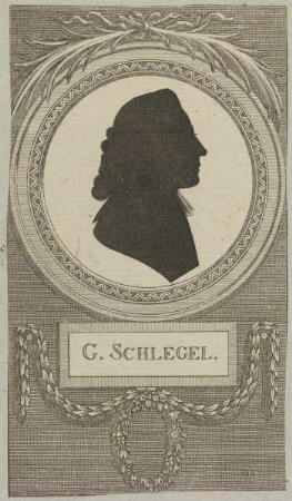 Bildnis des G. Schlegel