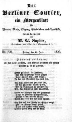 No. 708., Freitag, den 12. Juni 1829