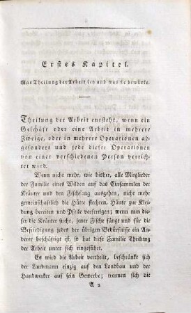 Ueber Nationalindustrie und Staatswirthschaft, 1