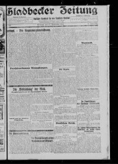 Gladbecker Zeitung. 1898-1933