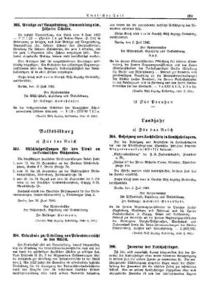 Anträge auf Neugründung, Umwandlung usw. Höherer Schulen : [Erziehung] ; [Für das Reich] ; [Amtliche Erlasse] ; [Amtlicher Teil]