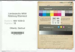 Entnazifizierung Gertrud Olbertz , geb. 18.08.1913 ()