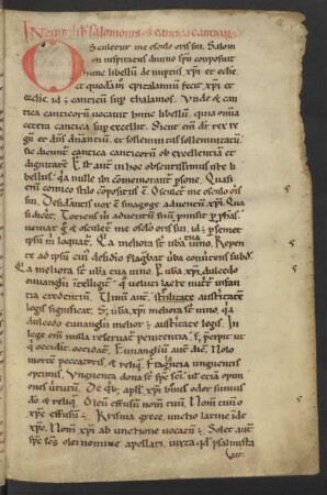 Expositio in Cantica canticorum