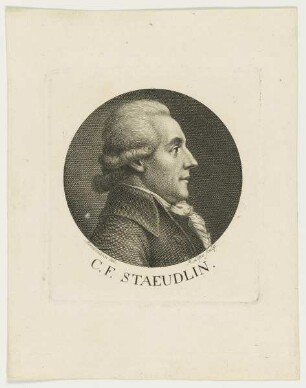 Bildnis des C. F. Staeudlin