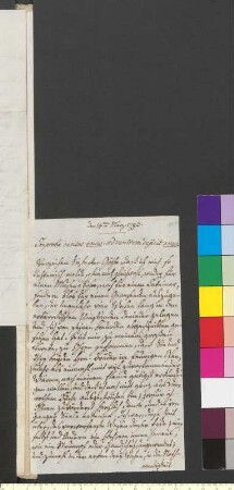 Brief von Sachsen-Gotha und Altenburg, August Prinz von an Goethe, Johann Wolfgang von