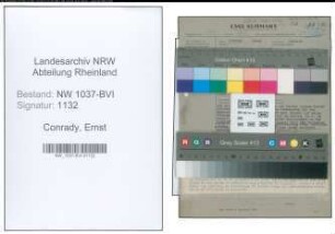 Entnazifizierung Ernst Conrady , geb. 30.08.1902 (Stadtinspektor)