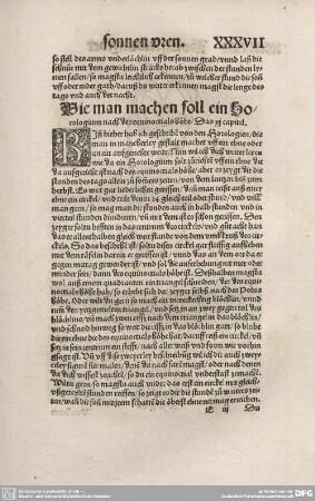 Wie man machen soll ein Horologium nach des equinoctials Höhe/ Das XI. Capitel.