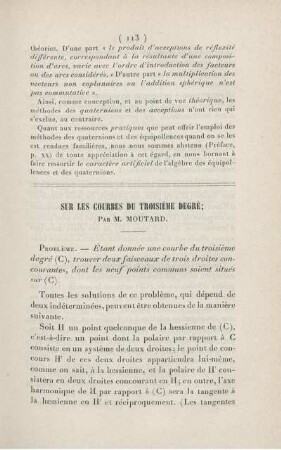 Sur les courbes du troisième degré.