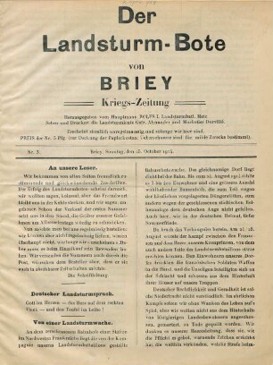3.1914: Landsturm-Bote von Briey